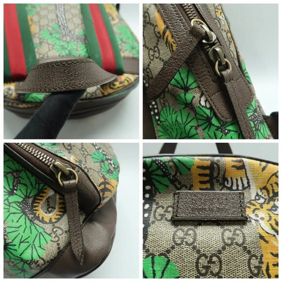 GUCCI  Brown Canvas Backpack 1022-041125 - Picture 8 of 12